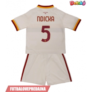 Lacne Dětský Futbalové dres AS Roma Evan Ndicka #5 2026-27 Krátky Rukáv - Preč (+ trenírky)
